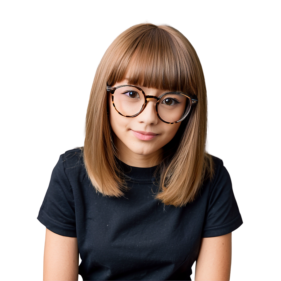 Karen Haircut With Glasses Png Cwj22