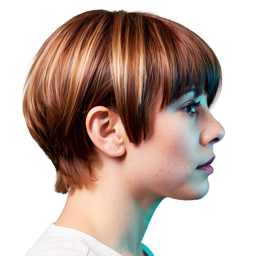 Karen Haircut with Highlights PNG tei PNG image with a transparent background, free high-resolution download