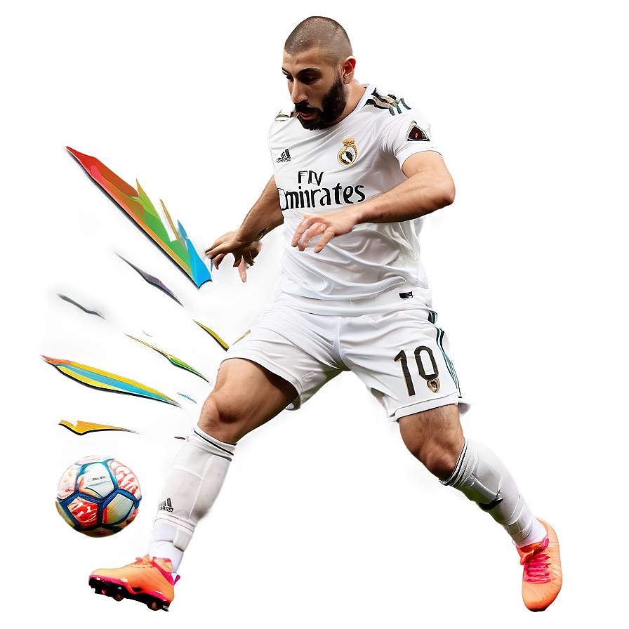 Karim Benzema Action Shot Png 6