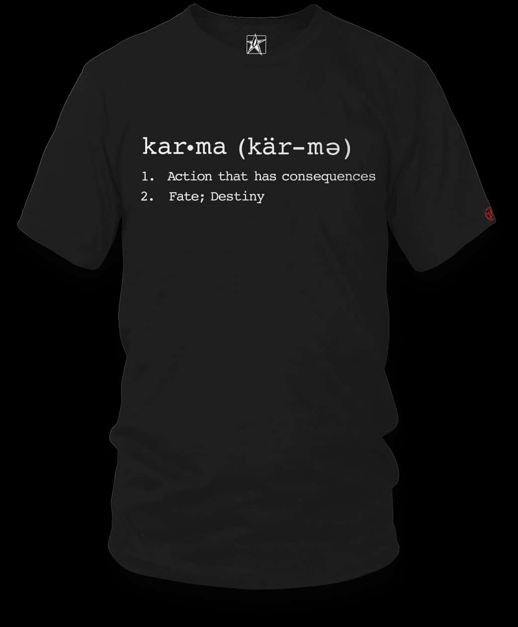 Karma Definition Black T Shirt