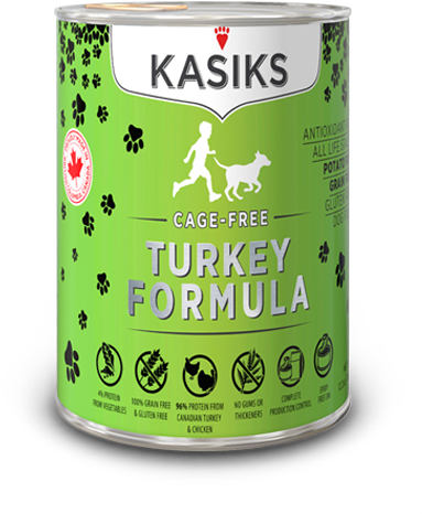 Kasiks Cage Free Turkey Dog Food Can