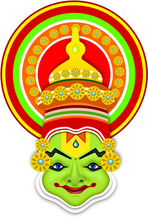 Kathakali Dancer Artwork Onam Festival