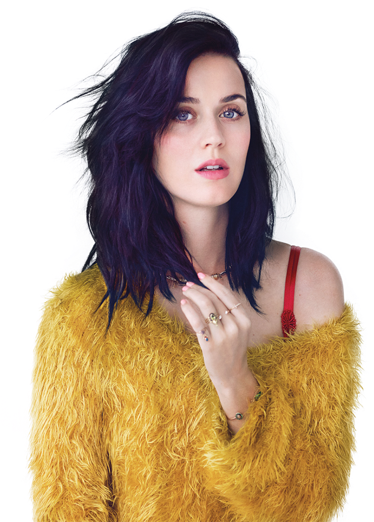 Katy Perry Yellow Fuzzy Sweater