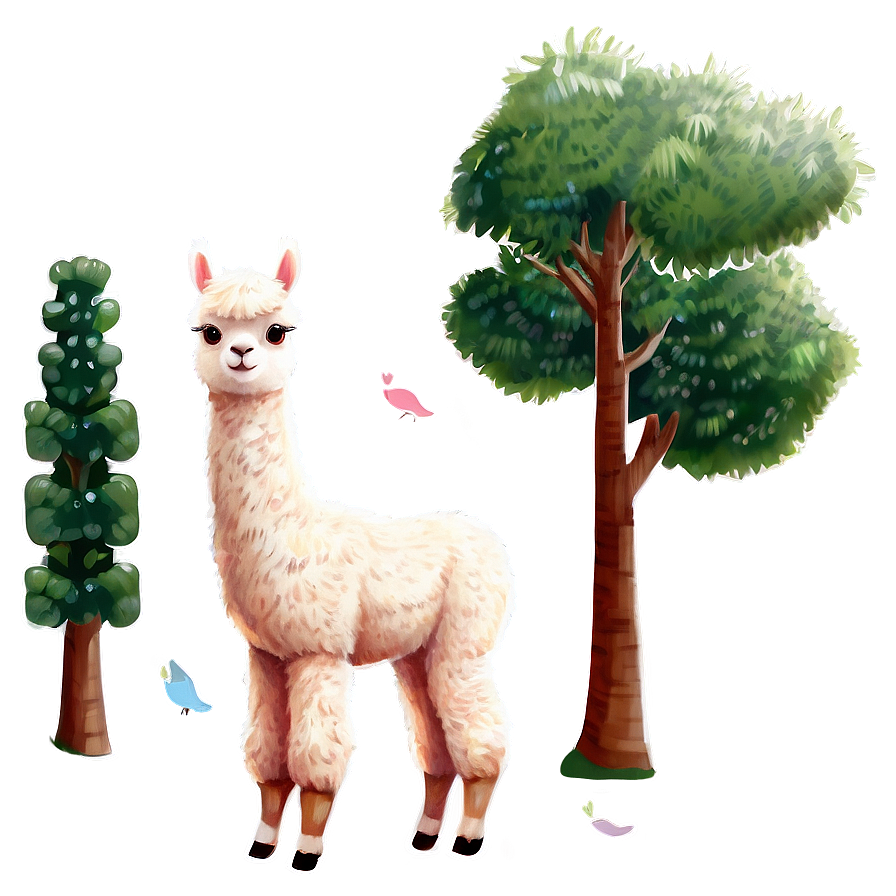 Kawaii Alpaca Png Spq71