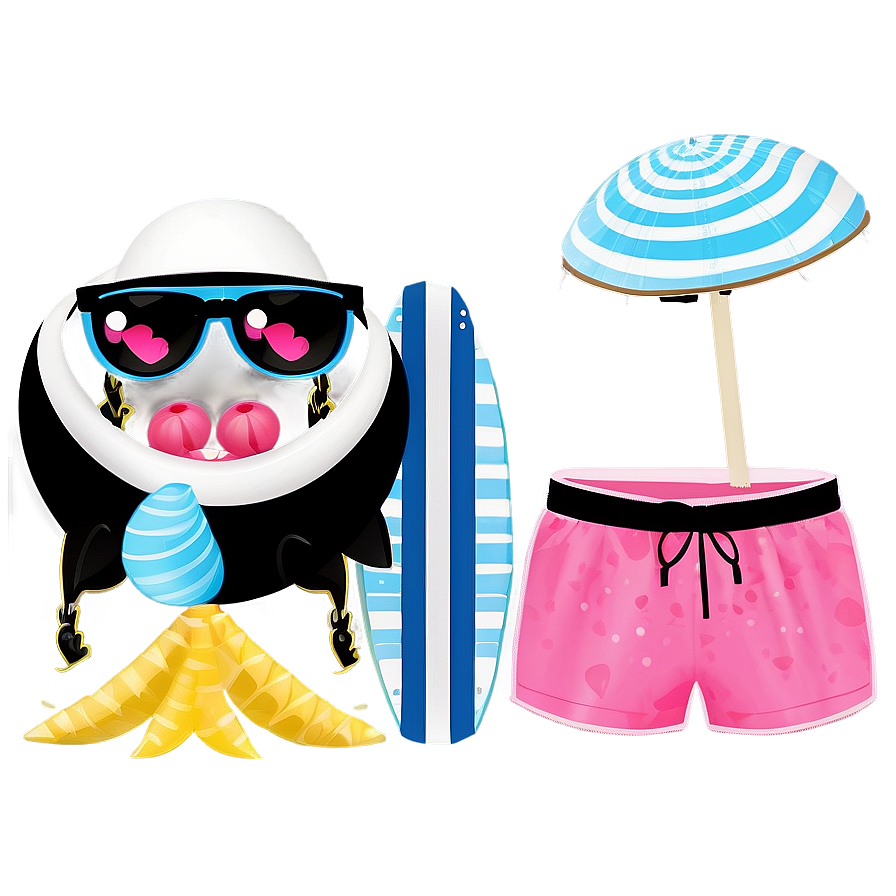 Kawaii Beach Summer Png 05062024