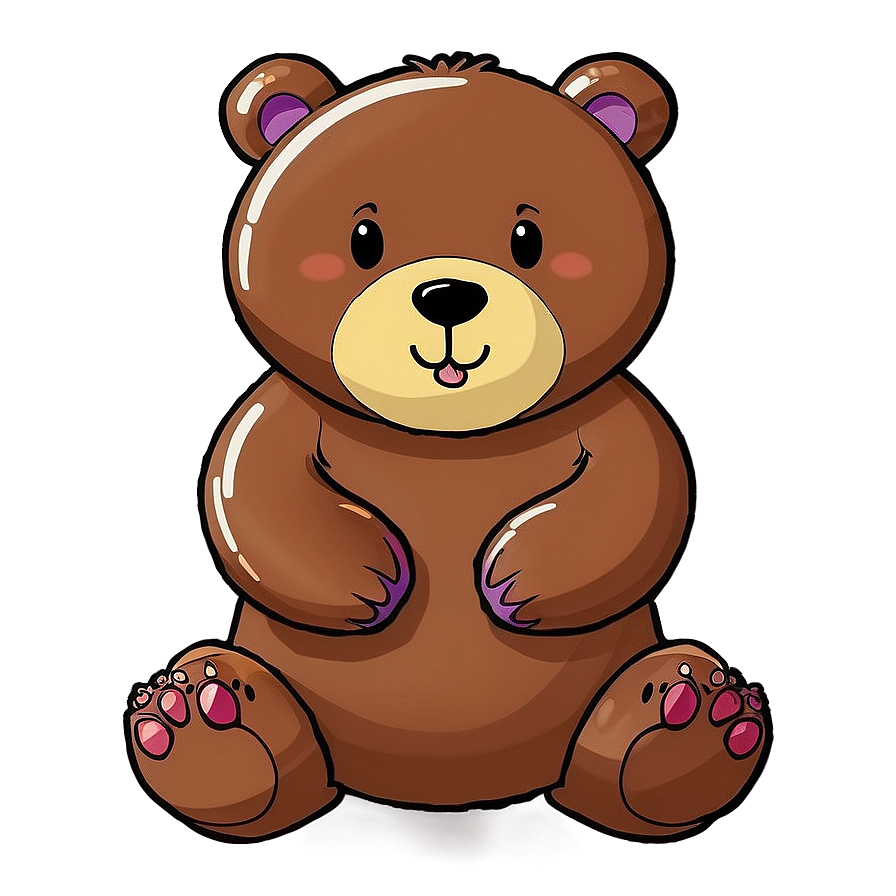 Kawaii Bear Character Png 60