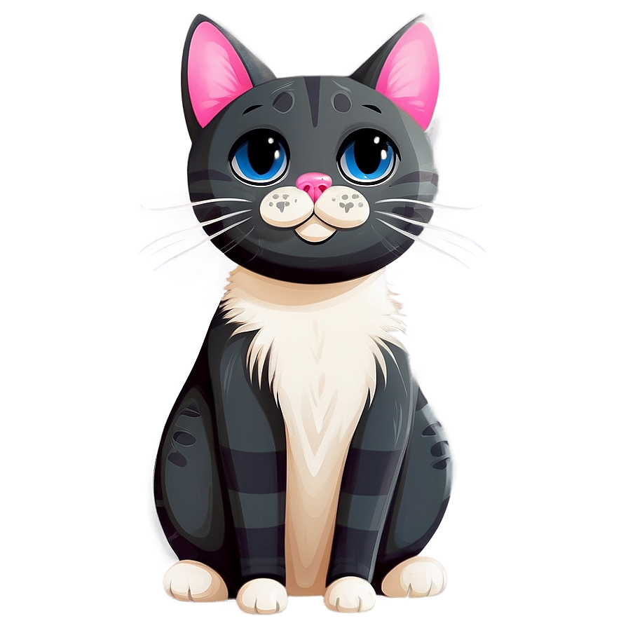 Kawaii Cat Illustration Png Ufb