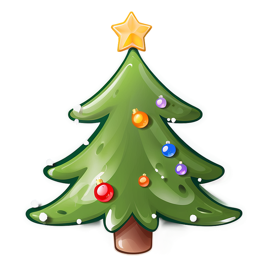 Kawaii Christmas Tree Decoration Png 06252024