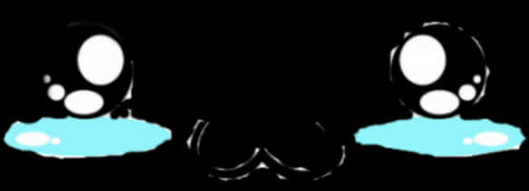 Kawaii Crying Cartoon Characters PNG with transparent background