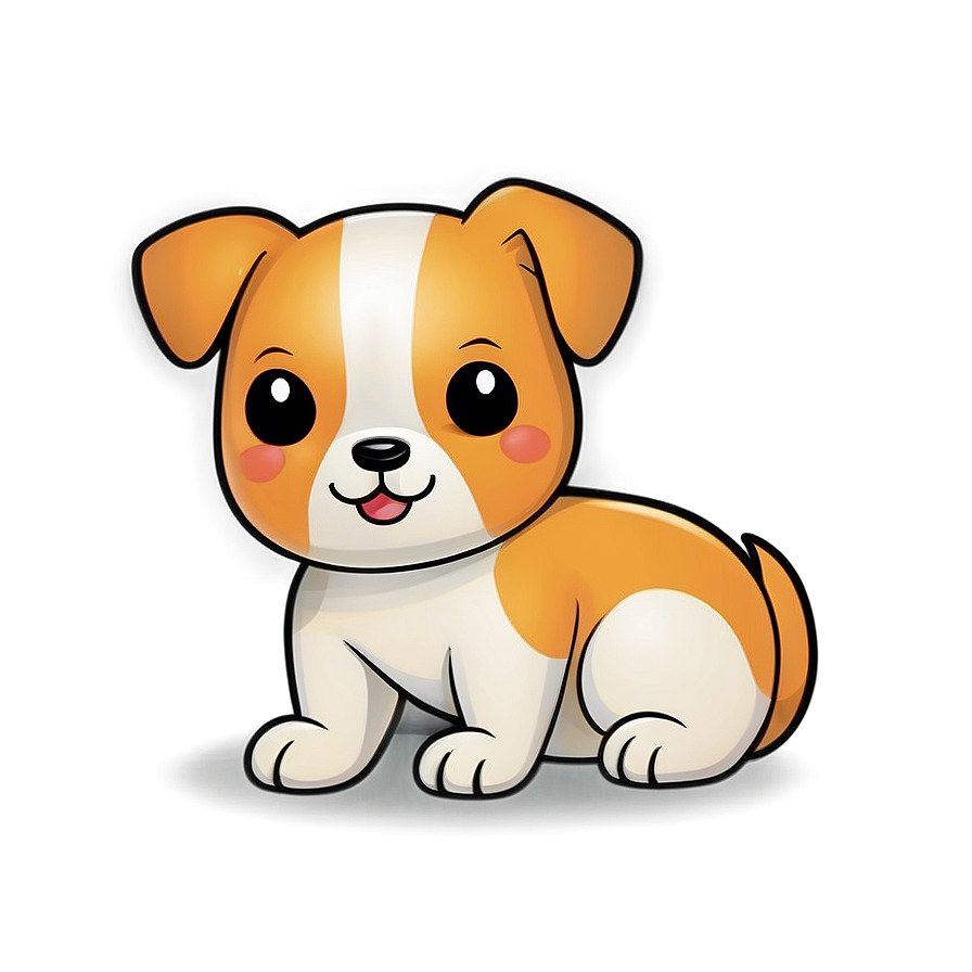 Kawaii Dog With A Bow Png Itk