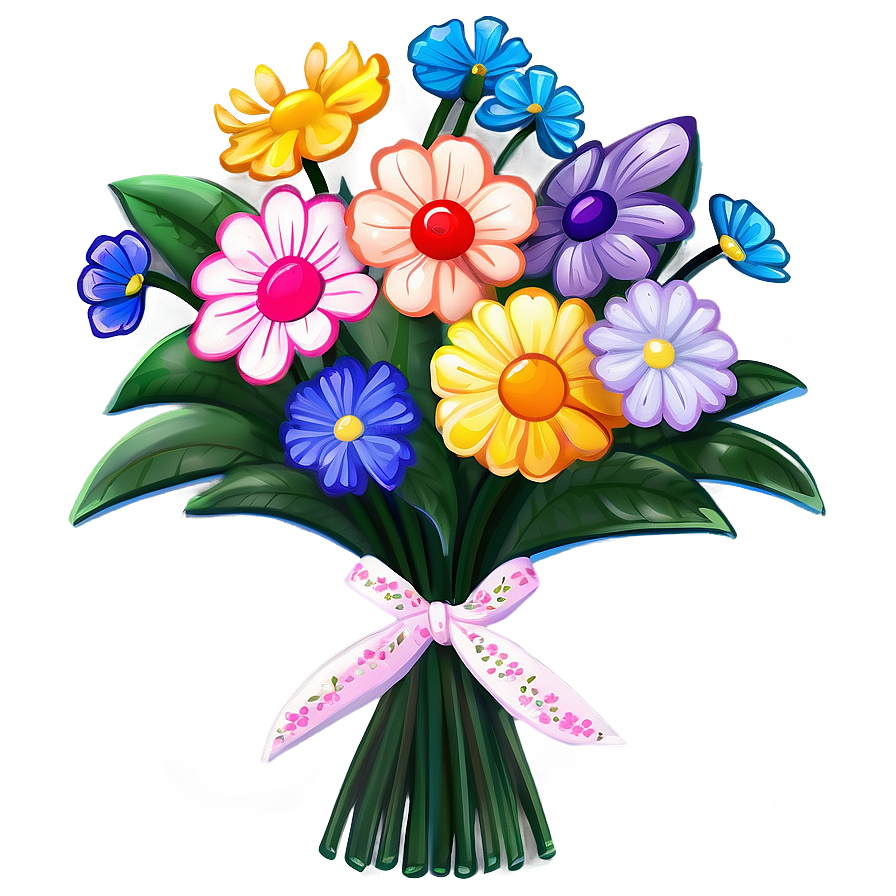 Kawaii Flower Bouquets Png 05062024