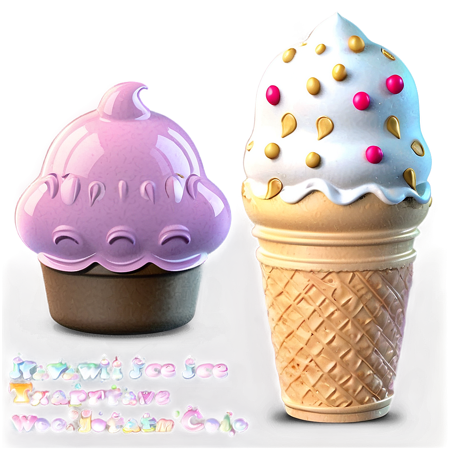 Kawaii Ice Cream Graphics Png Ncd