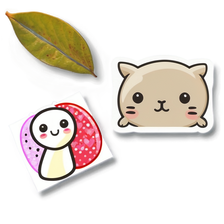 Kawaii Japanese Stickers PNG 05062024 PNG with transparent background