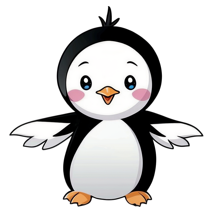 Kawaii Penguin Characters Png 12