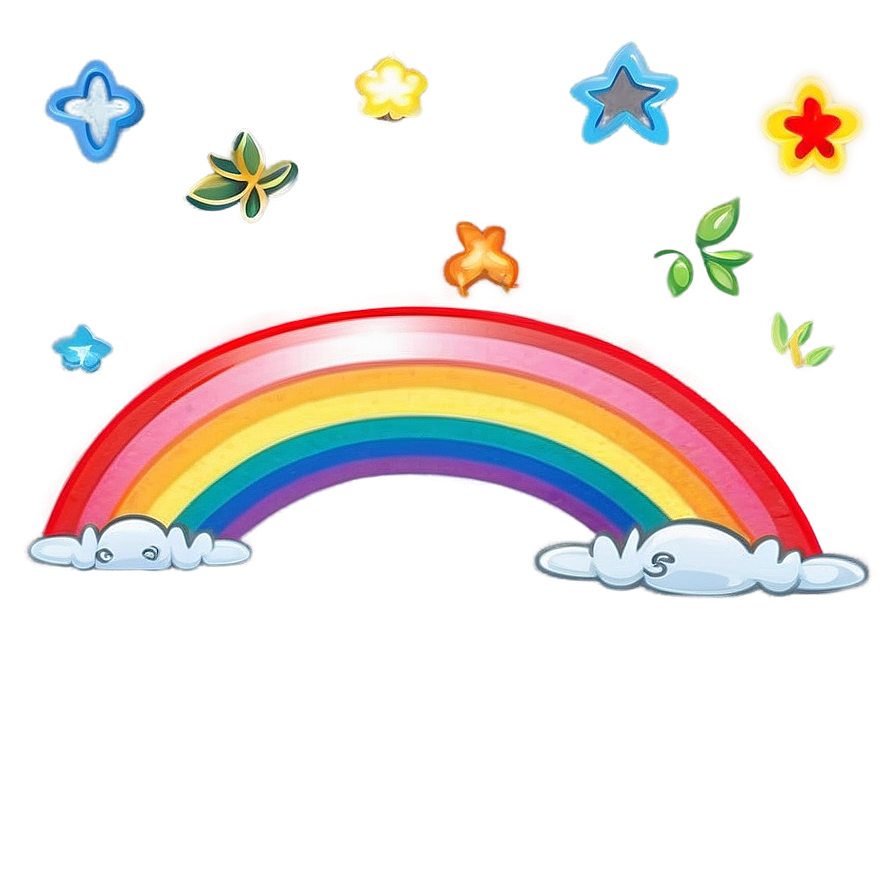 Kawaii Rainbow Design Png Ogj59