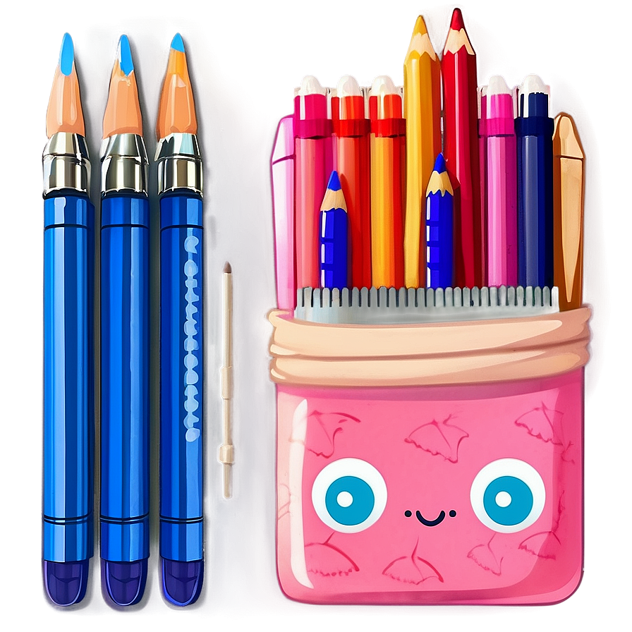 Kawaii School Supplies Png Kuy38