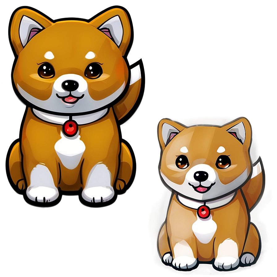 Kawaii Shiba Inu Dog Png 16