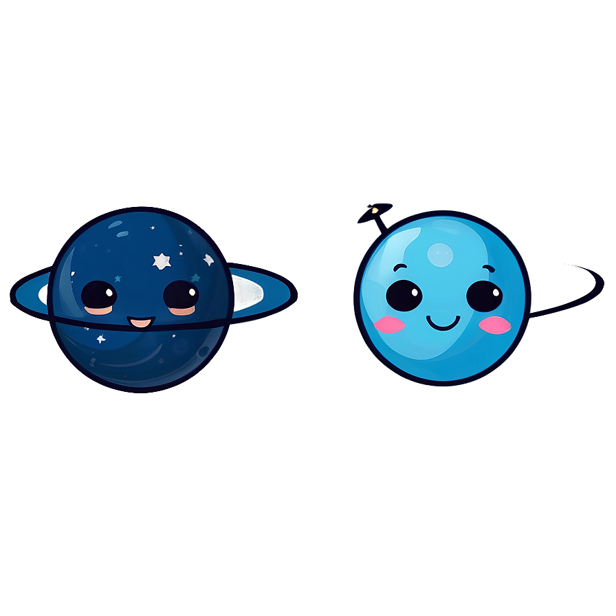 Kawaii Space Planets Png Mmi