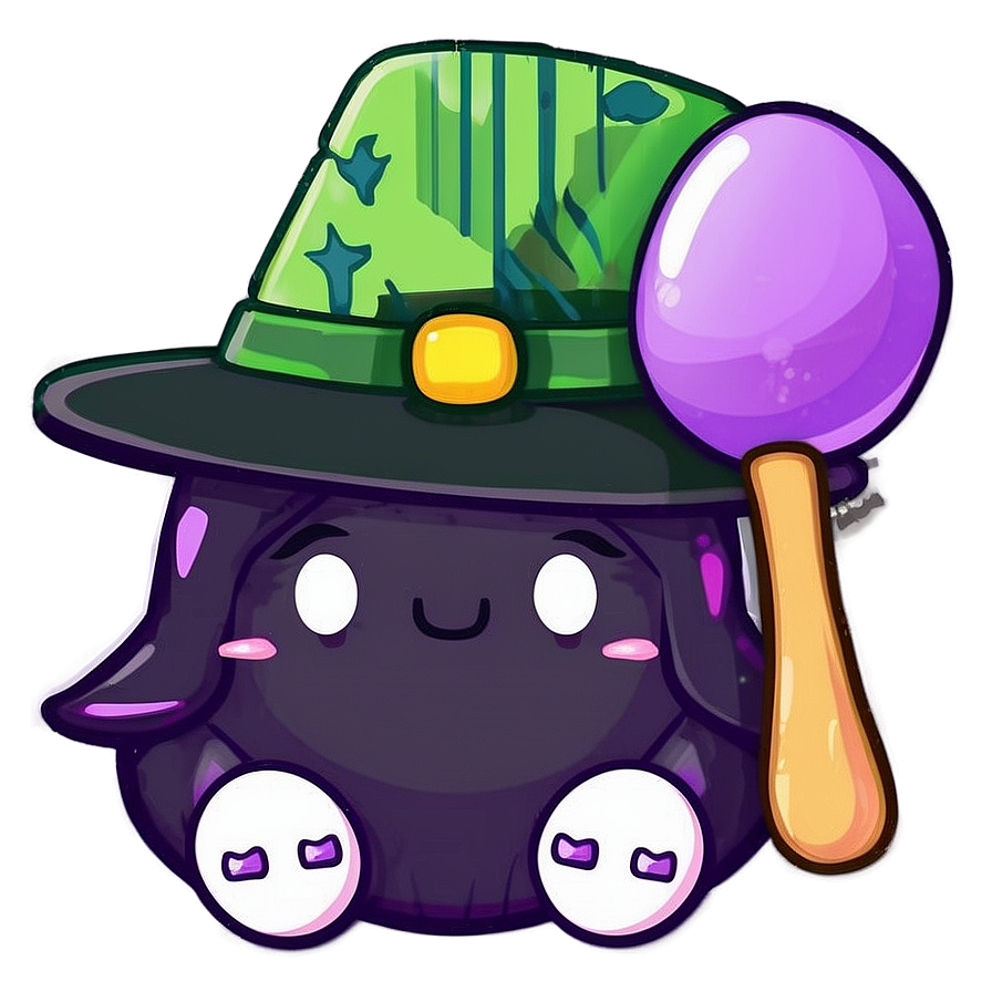 Kawaii Witch Halloween Png 05062024