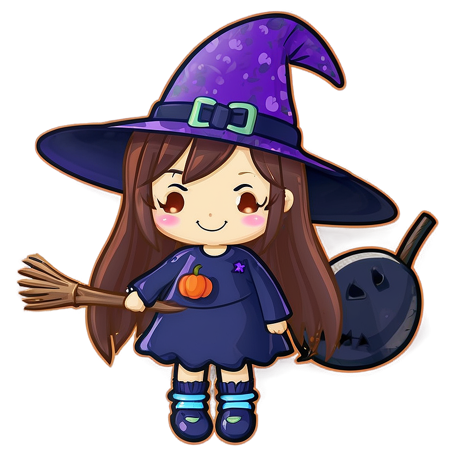 Kawaii Witch Halloween Png 18