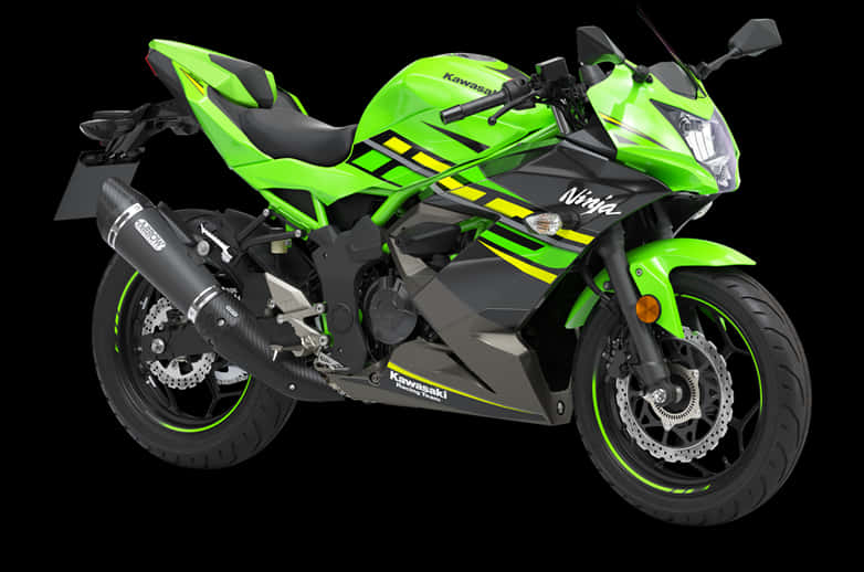 Kawasaki Ninja Green Sportbike