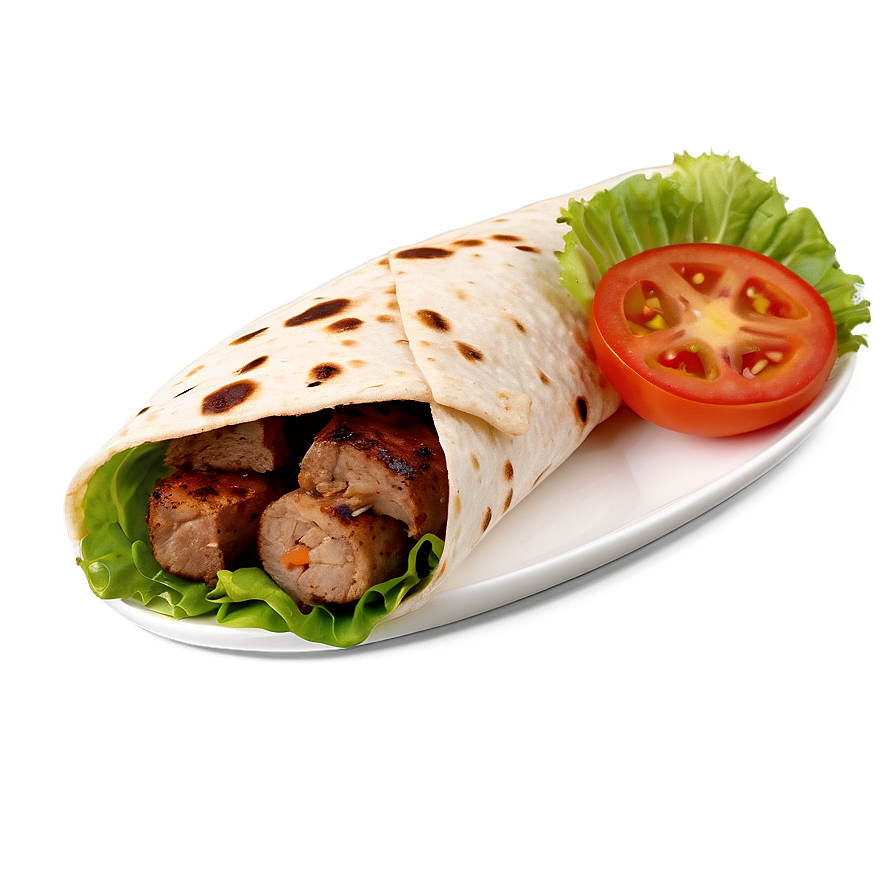 Kebab Wrap PNG 06262024 PNG with transparent background