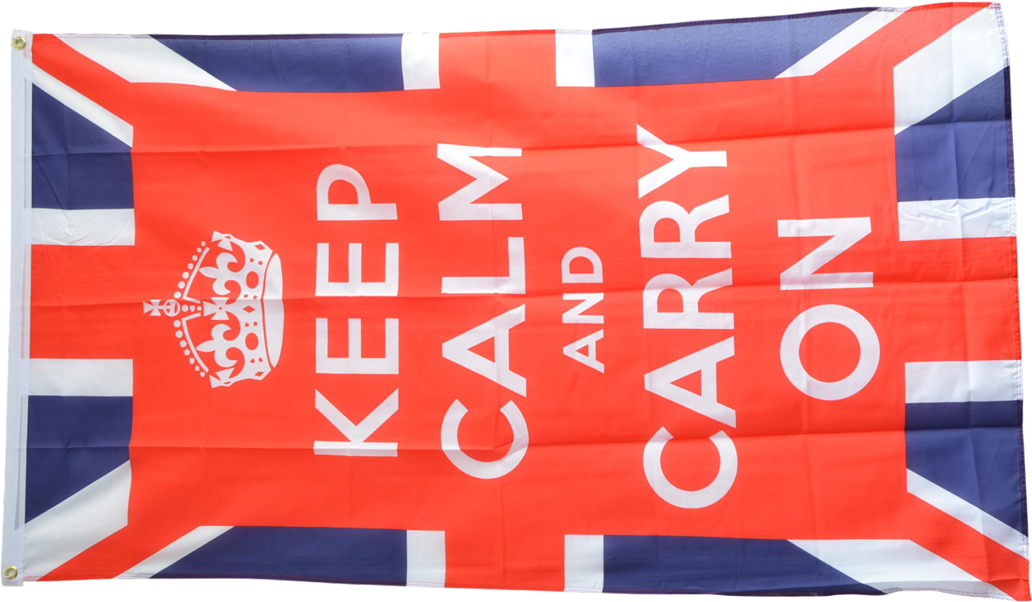 Keep Calm Carry On Union Jack Flag