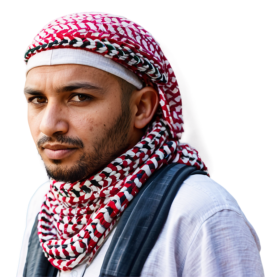 Keffiyeh In Traditional Colors Png Jkn