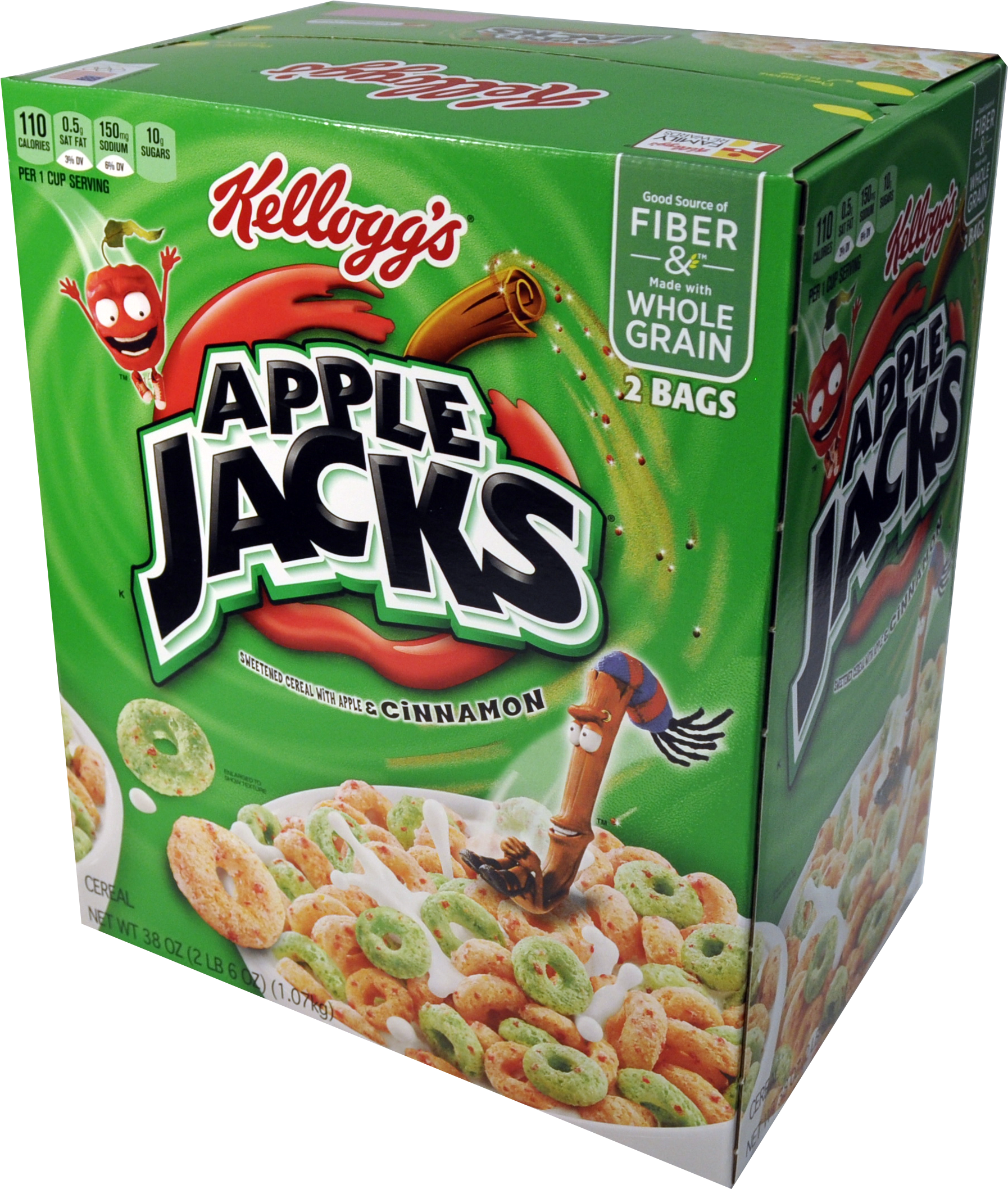 Kelloggs Apple Jacks Cereal Box