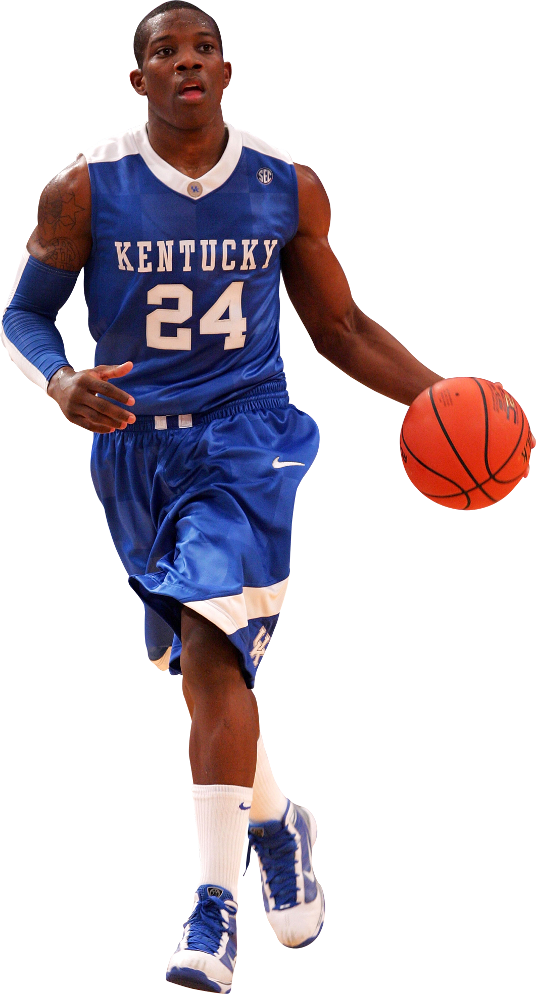 Kentucky Basketball Player Dribbling