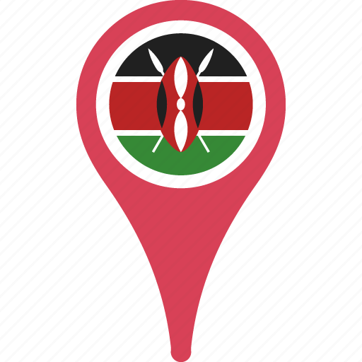 Kenya Location Icon PNG with transparent background