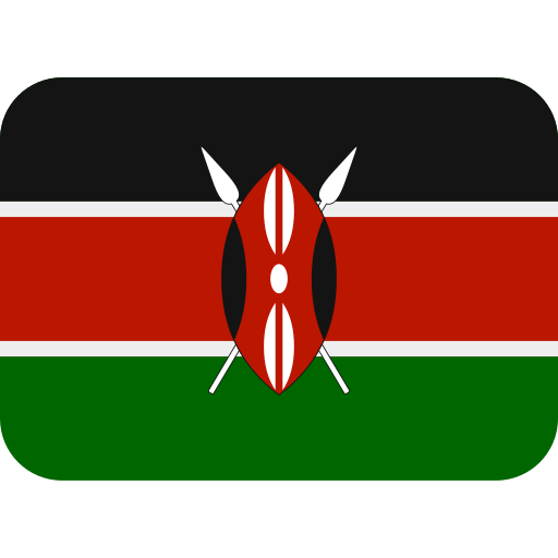 Kenyan Flag Graphic PNG with transparent background