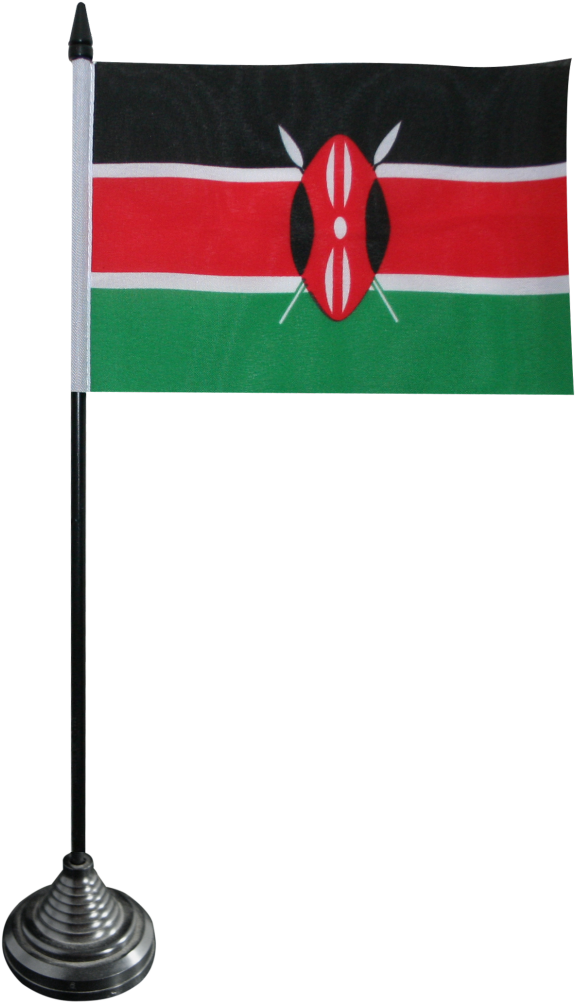 Kenyan Flagon Desk Stand PNG with transparent background