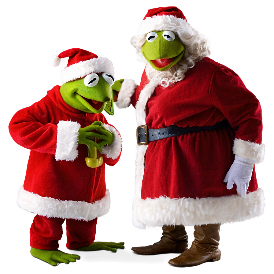 Kermit As Santa Claus Png 05232024