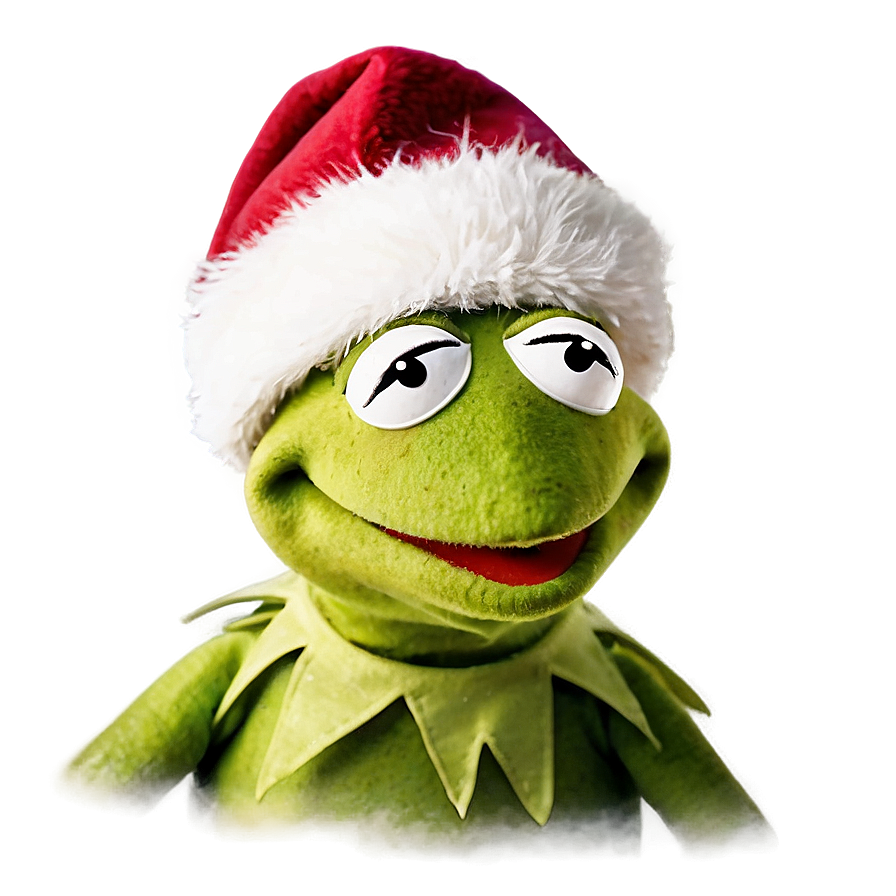 Kermit In Christmas Hat Png 05232024