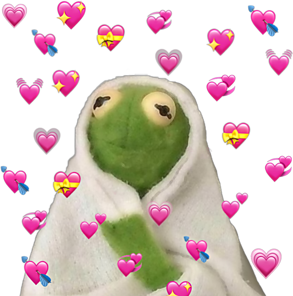 Hearts Kermit The Frog, HD Png Download PNG with transparent background