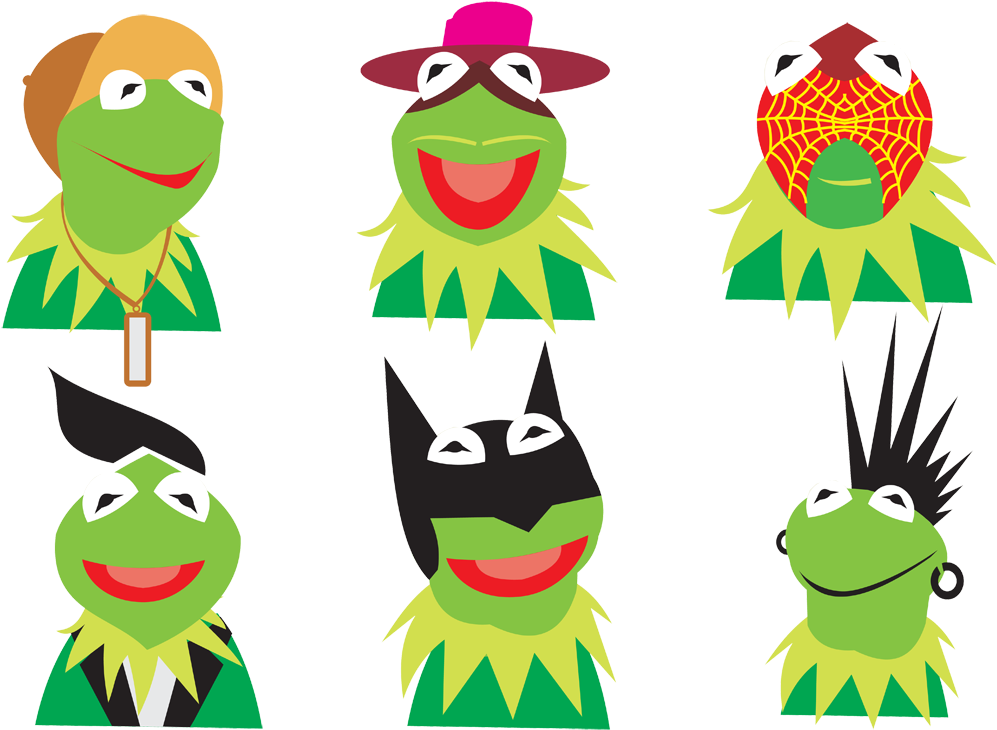 Kermit The Frog Chameleons Lizard Clip Art - Kermit The Frog, HD Png Download PNG with transparent background