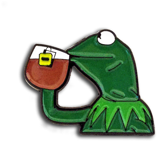 Kermit Sipping Tea Pin, HD Png Download PNG with transparent background