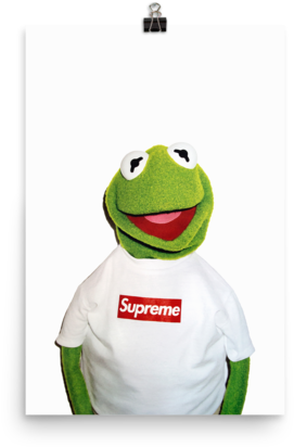 Transparent Supreme Kermit The Frog - Supreme Kermit, HD Png Download PNG with transparent background