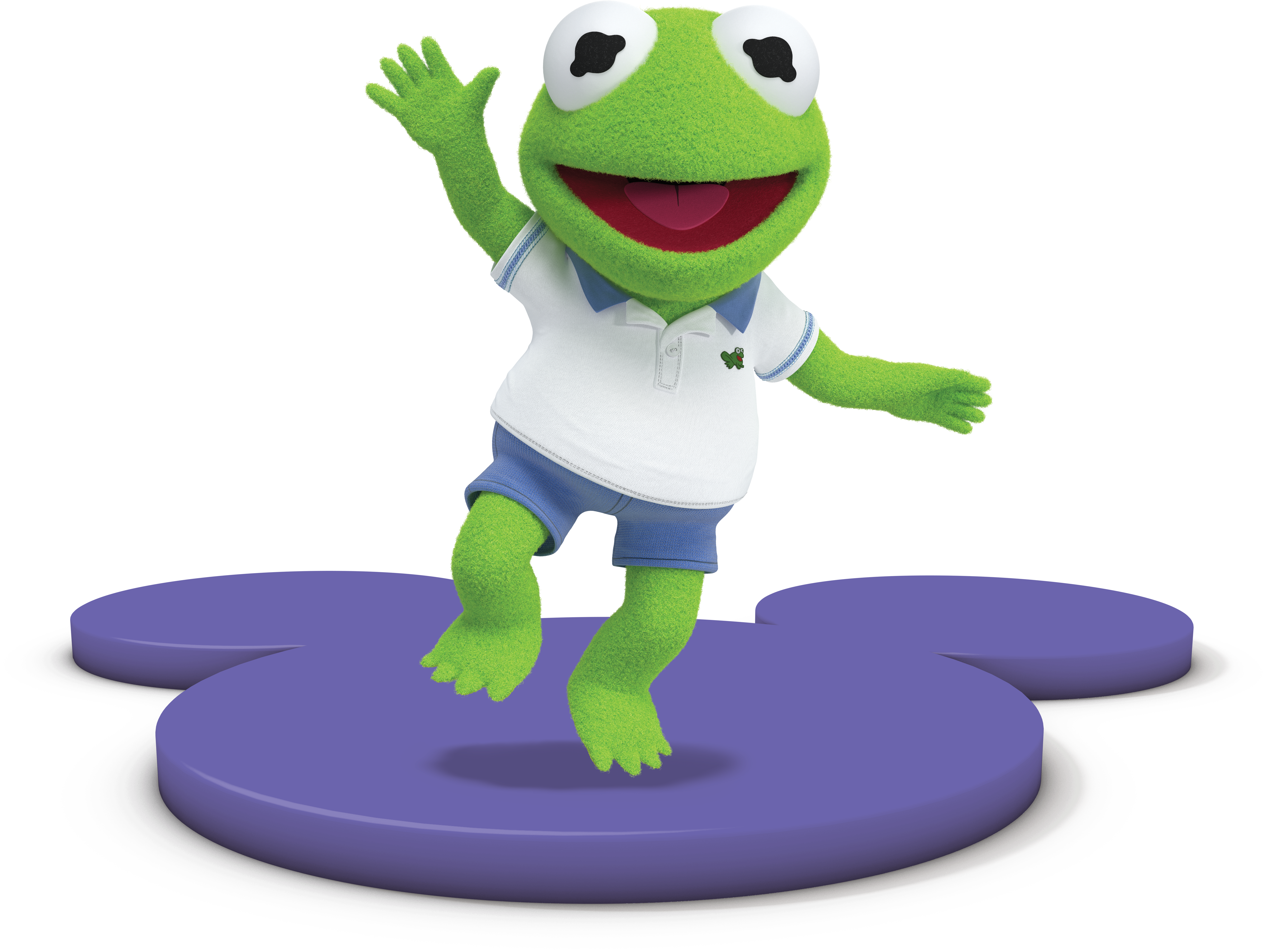 Kermit Waving Happily