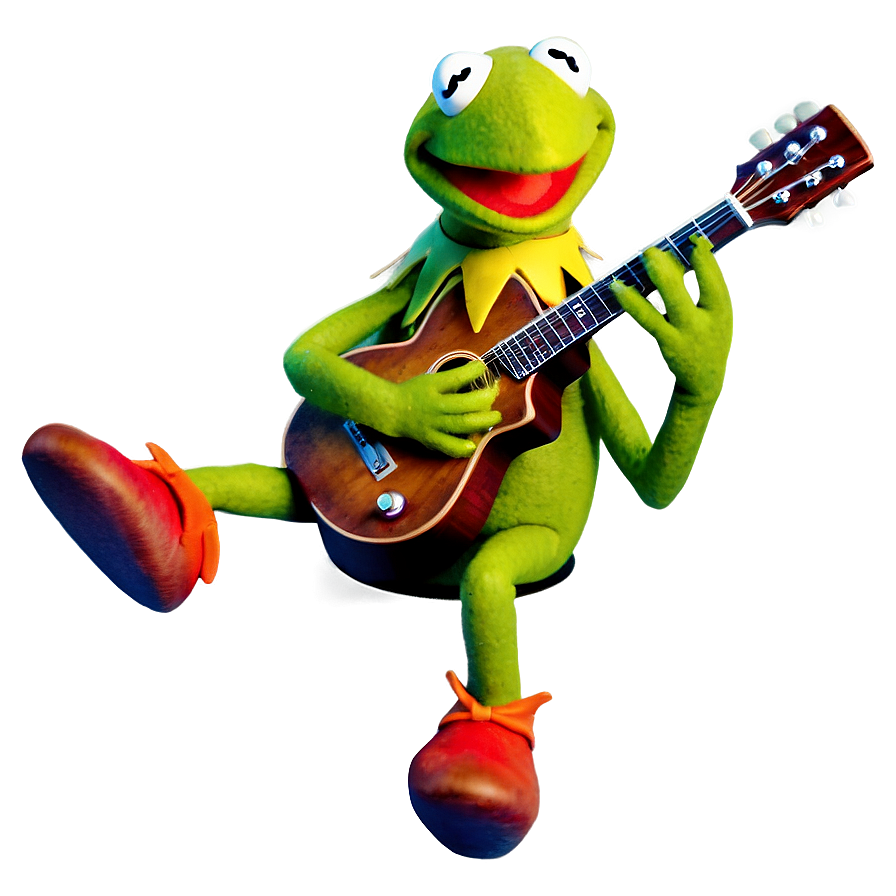 Kermit With Guitar Png 05232024