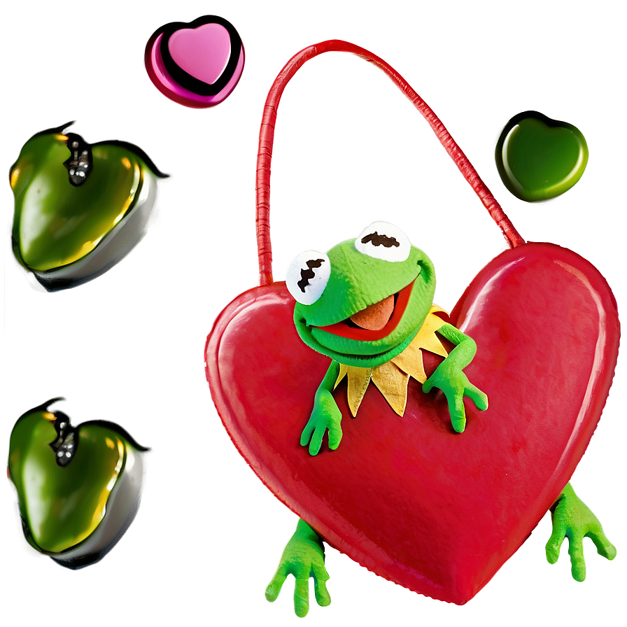 Kermit With Heart Png 05232024