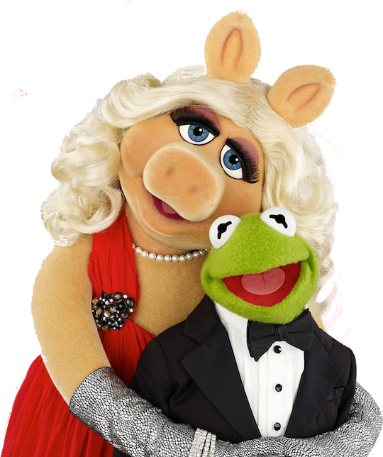 Kermit The Frog And Miss Piggy Kissing - Muppets Miss Piggy And Kermit, HD Png Download PNG with transparent background