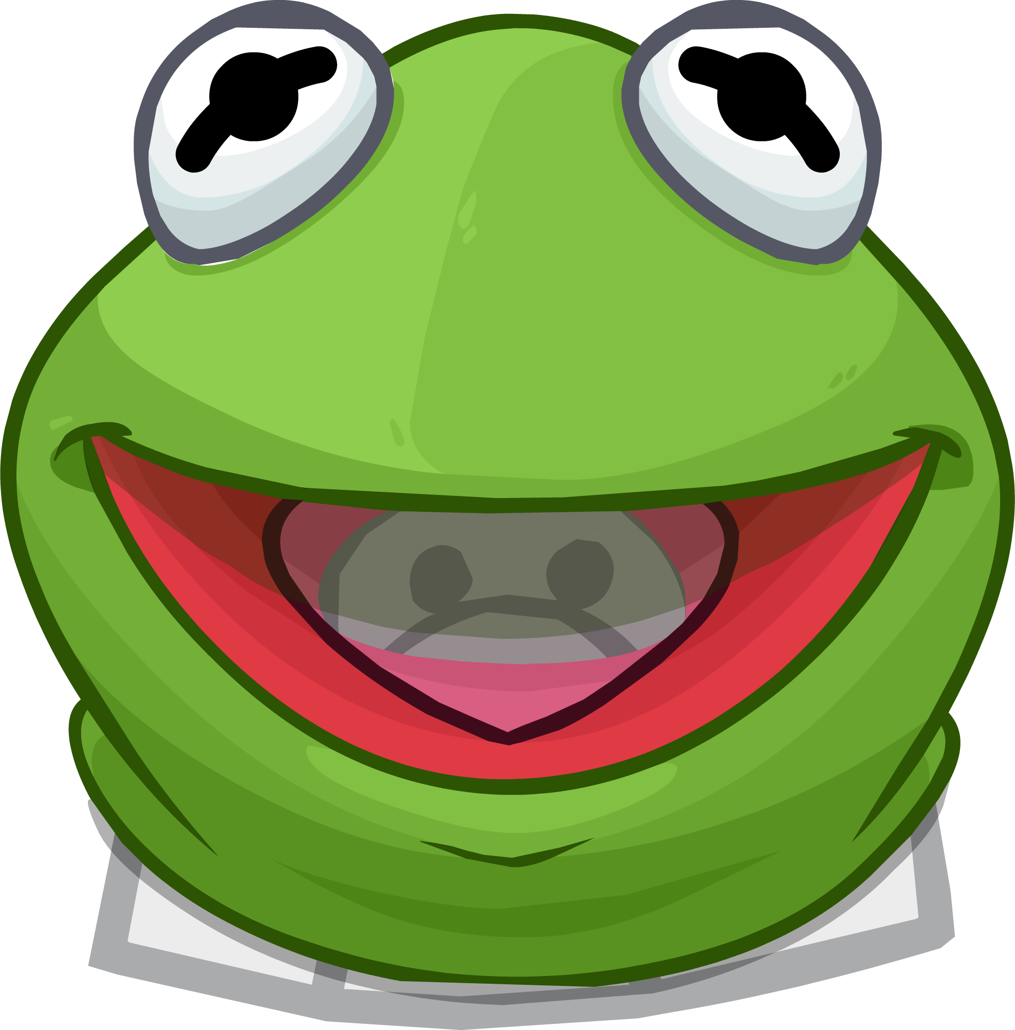 Transparent Kermit The Frog Png - Club Penguin Kermit Head, Png Download PNG with transparent background