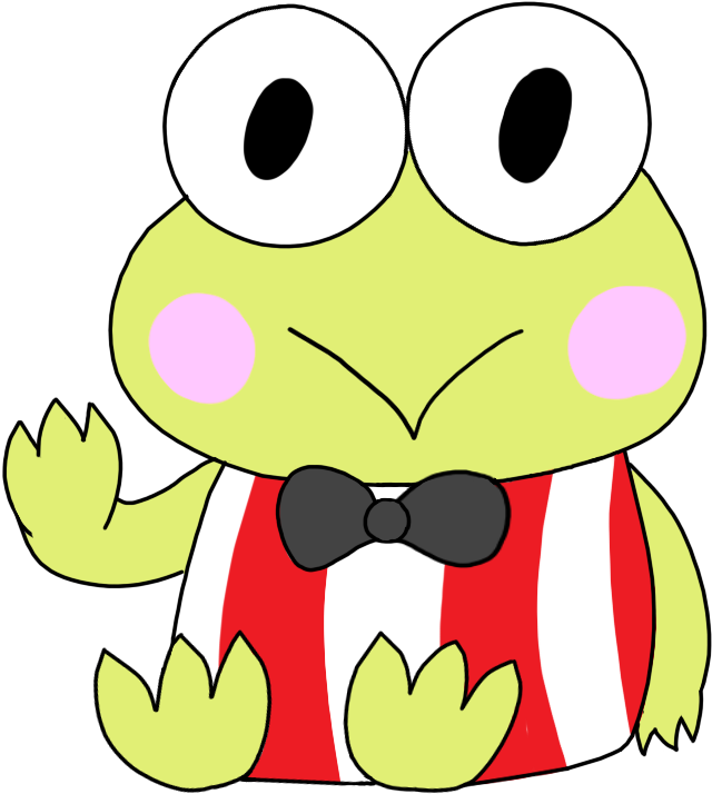 Keroppi Cartoon Character Illustration PNG with transparent background