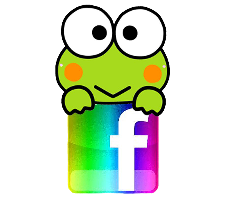 Keroppi Facebook Mashup PNG with transparent background