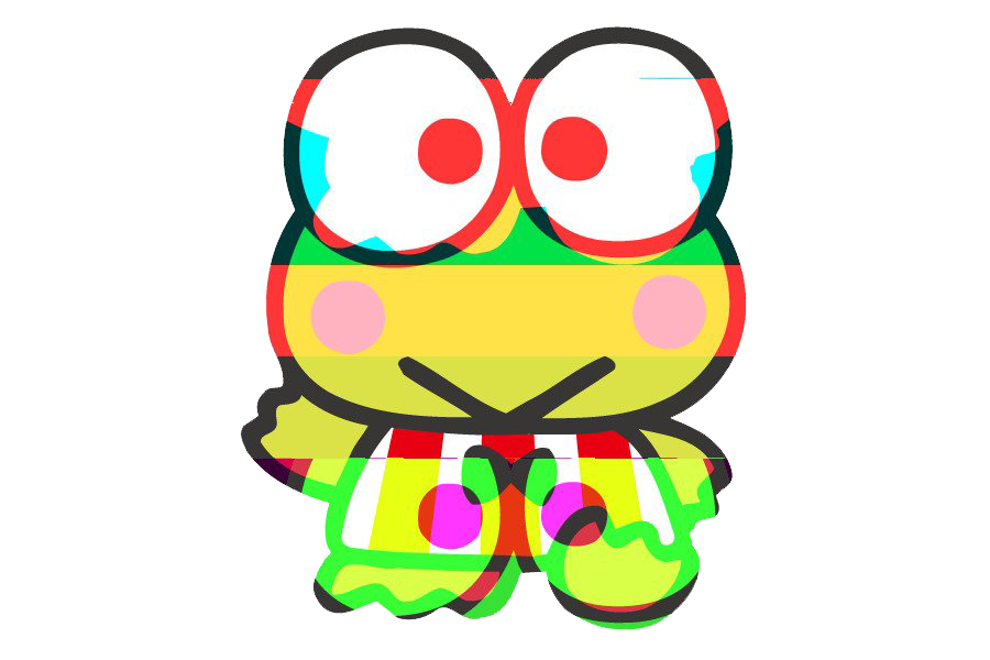 Keroppi Sanrio Character Illustration PNG with transparent background