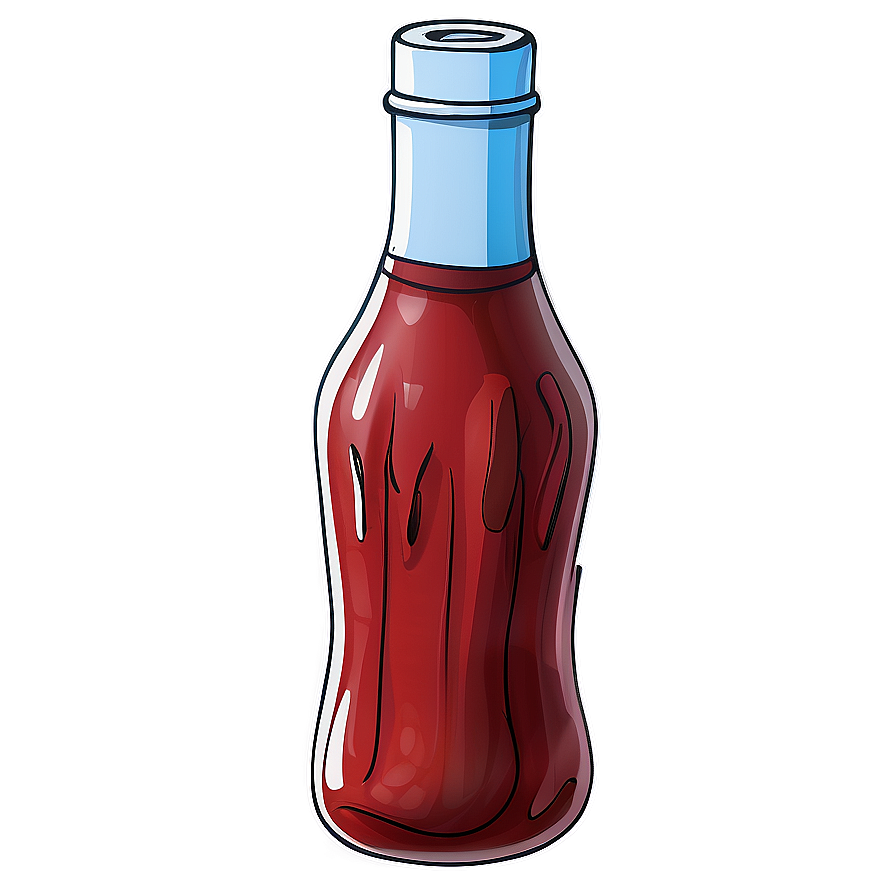 Ketchup Bottle Doodle Png 06122024