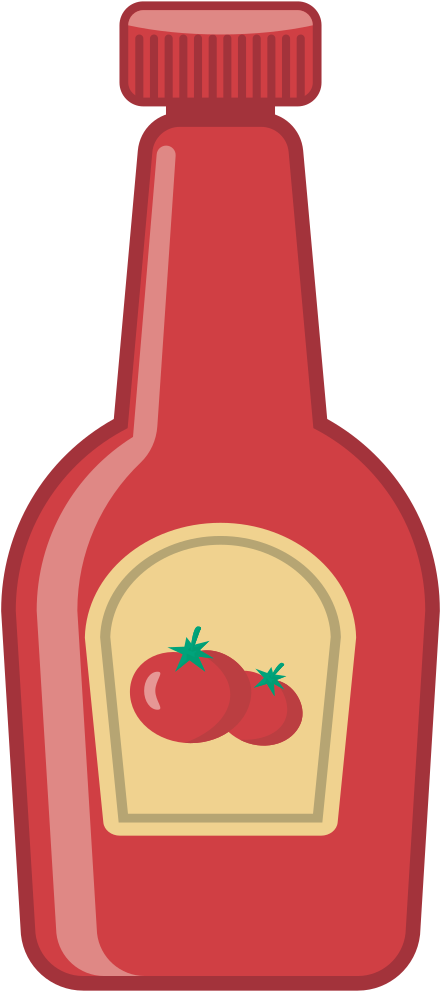 Ketchup Bottle Illustration