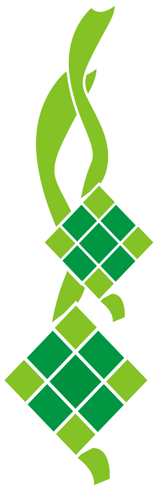 Ketupat Icon Graphic